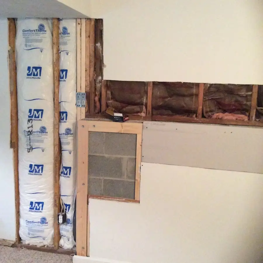 Wall insulation replacement during Odor Removal & Deodorization in Hartland